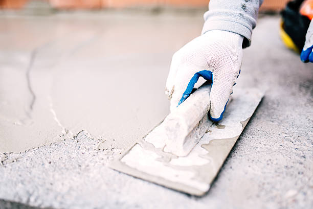 Concrete walkway installation